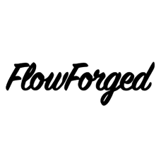 FlowForged Sticker | 25 cm | White