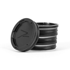 Z Centercaps | Satin Black + Gloss Black Z