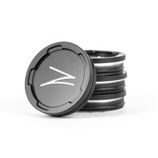 Z Centercaps | Satin Black + White Z