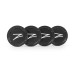 Z Centercaps | Satin Black + White Z