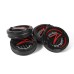 5-Piece Centercaps | Satin Black + Red Z + Carbon Fibre Inlay