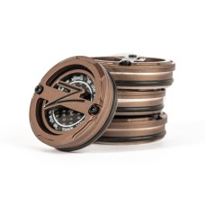 5-Piece Centercaps | Bronze + Black Z + Carbon Fibre Inlay