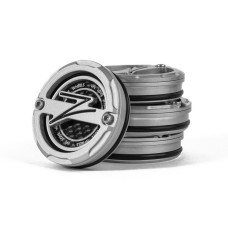 5-Piece Centercaps | Silver + Black Z + Carbon Fibre Inlay