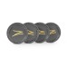 Z Centercaps | Matte Gunmetal + Yellow Z